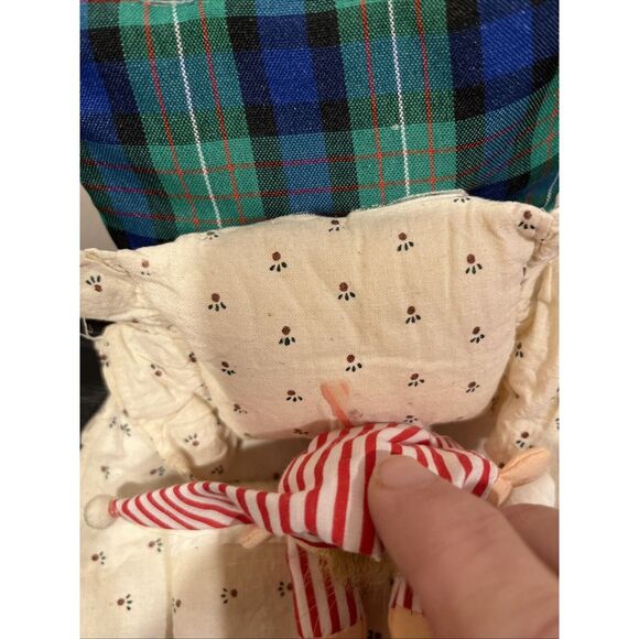 Vintage 80's Elf Christmas Tissue Box Cover Rectangle - Picture 3 of 6